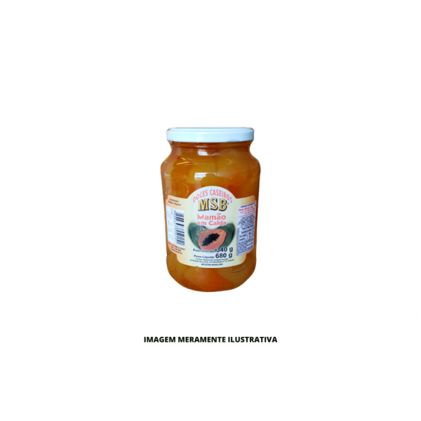DOCE CASEIRO - MSB - 680g MAMAO COM CALDA